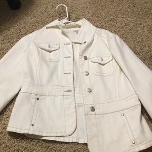 Cream jean jacket
